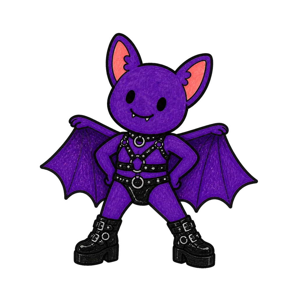 Batti im Look Leather & Harness in power-Pose