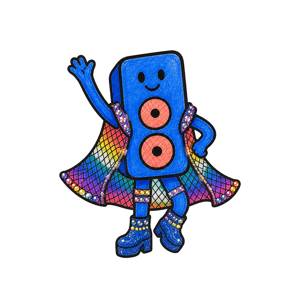 Beat im Look Rainbow Mesh in wave-Pose