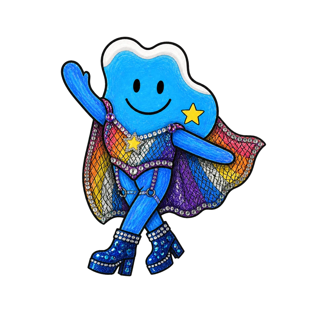 Donau im Look Rainbow Mesh in wave-Pose