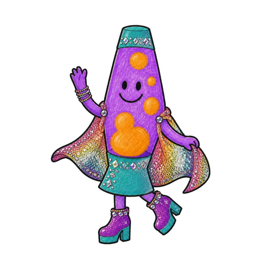 Lava im Look Rainbow Mesh in wave-Pose