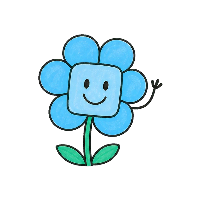 Die blaue Blume winkt
